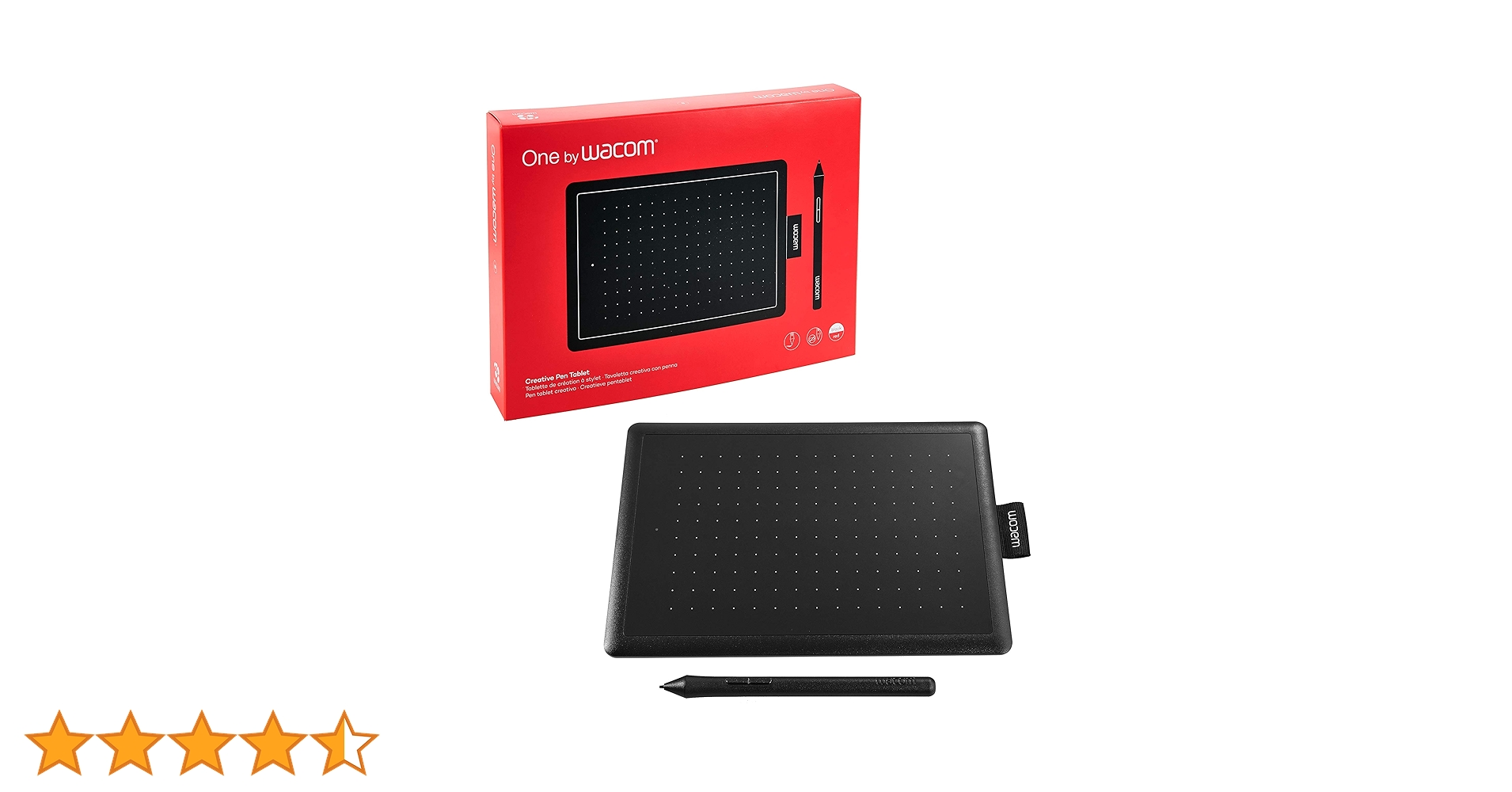 Amazon | One by Wacom - スモール、レッド、CTL-472/K0-CX | Wacom